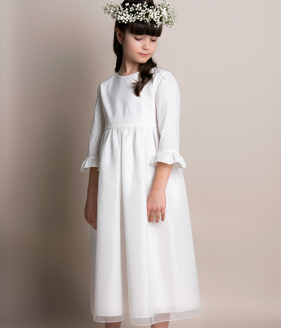 Sukienka komunijna z bawełnianą górą Wiktoria - minimi