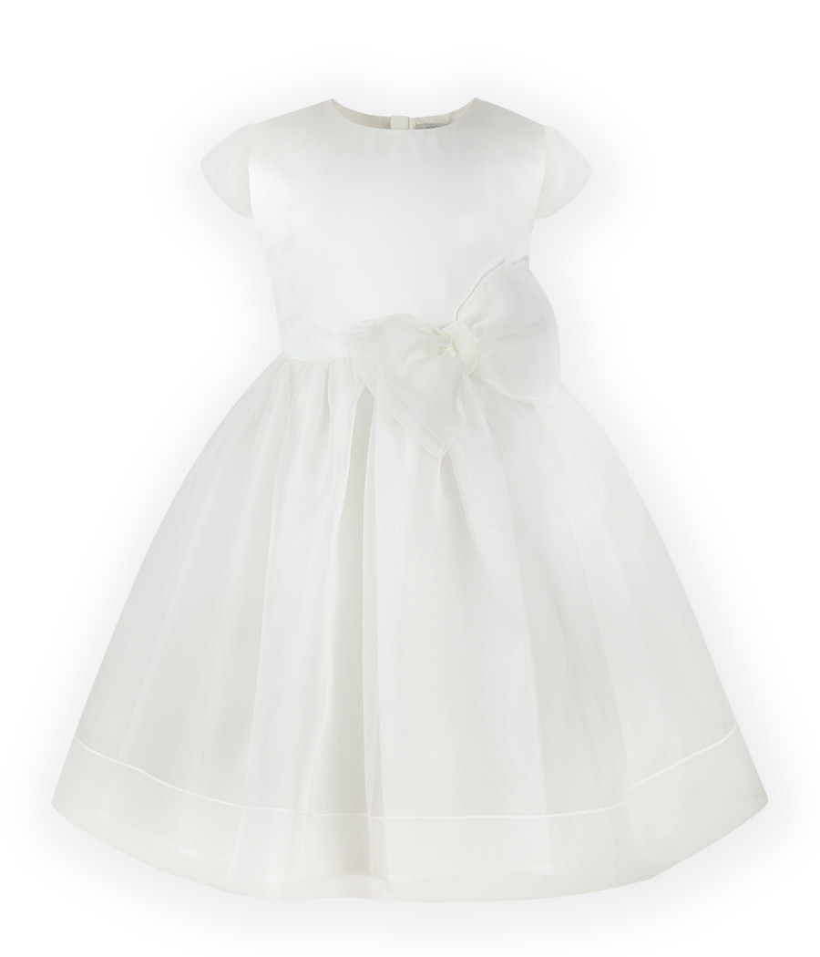 Sukienka elegancka dla dziewczynki 92-158 z kokardą - minimi