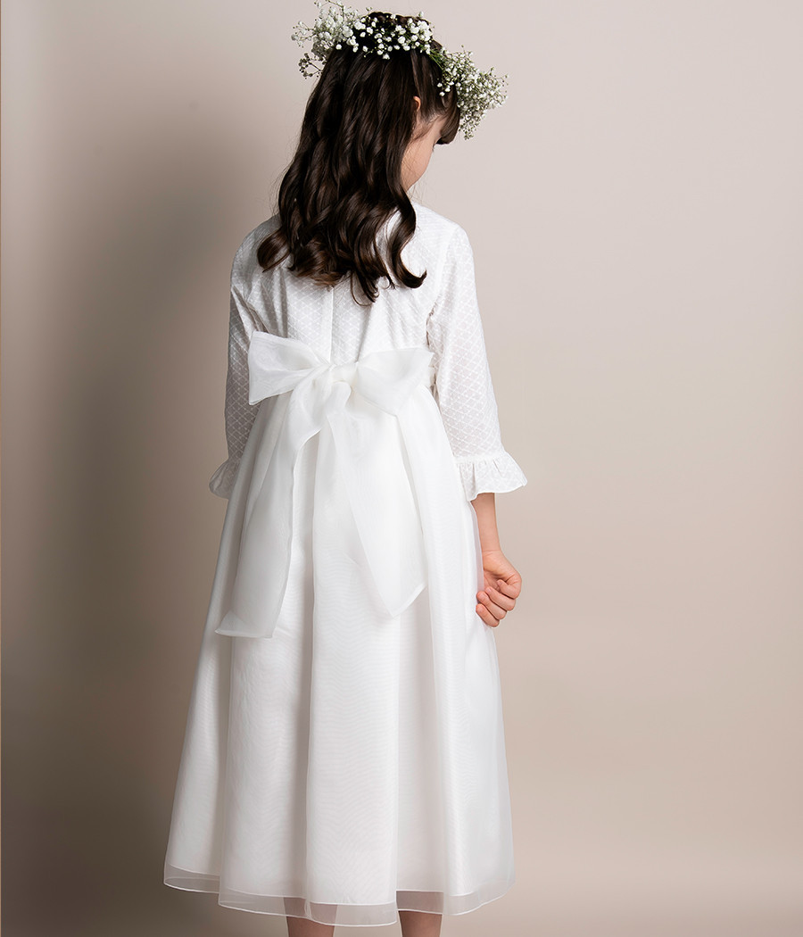 Sukienka komunijna z bawełnianą górą Wiktoria - minimi