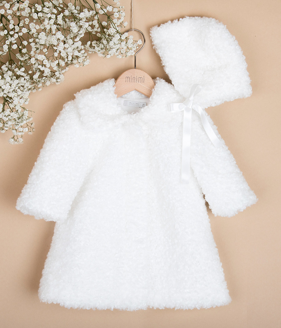 Płaszczyk do chrztu dla dziewczynki - minimi