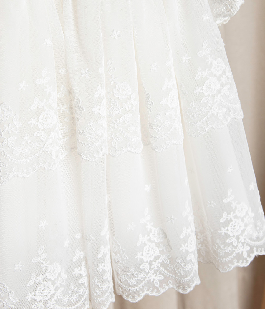 Sukienka do chrztu koronkowa premium Łucja - minimi