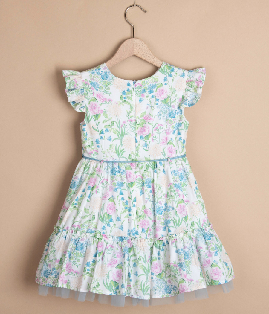 Sukienka dla dziewczynki na wyjątkowe okazje w kwiaty - minimi