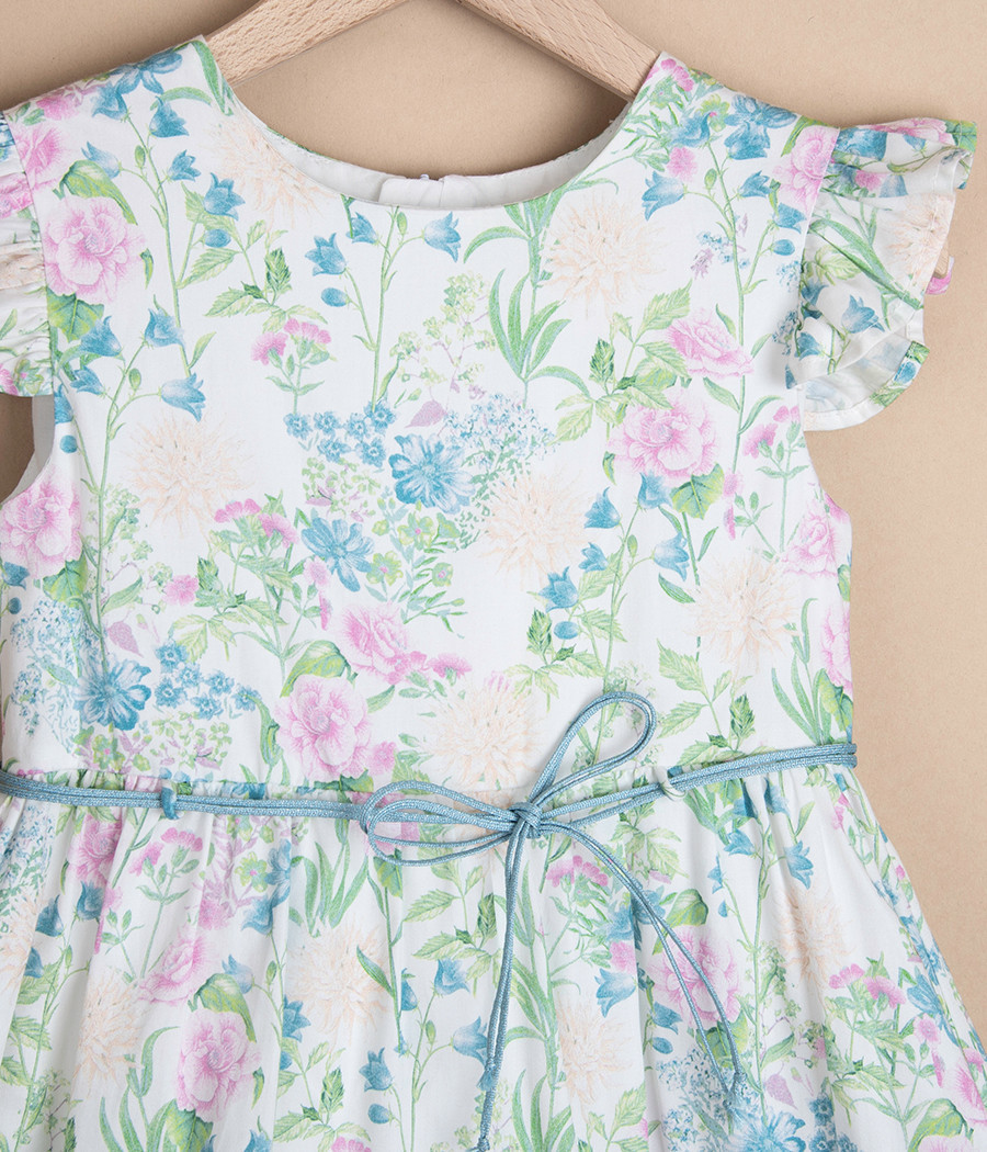 Sukienka dla dziewczynki na wyjątkowe okazje w kwiaty - minimi