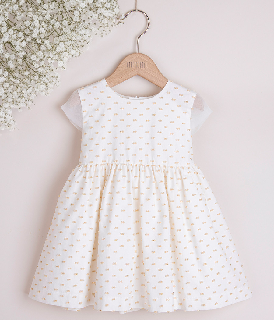 Sukienka dla dziewczynki na wyjątkowe okazje z kokardą - minimi