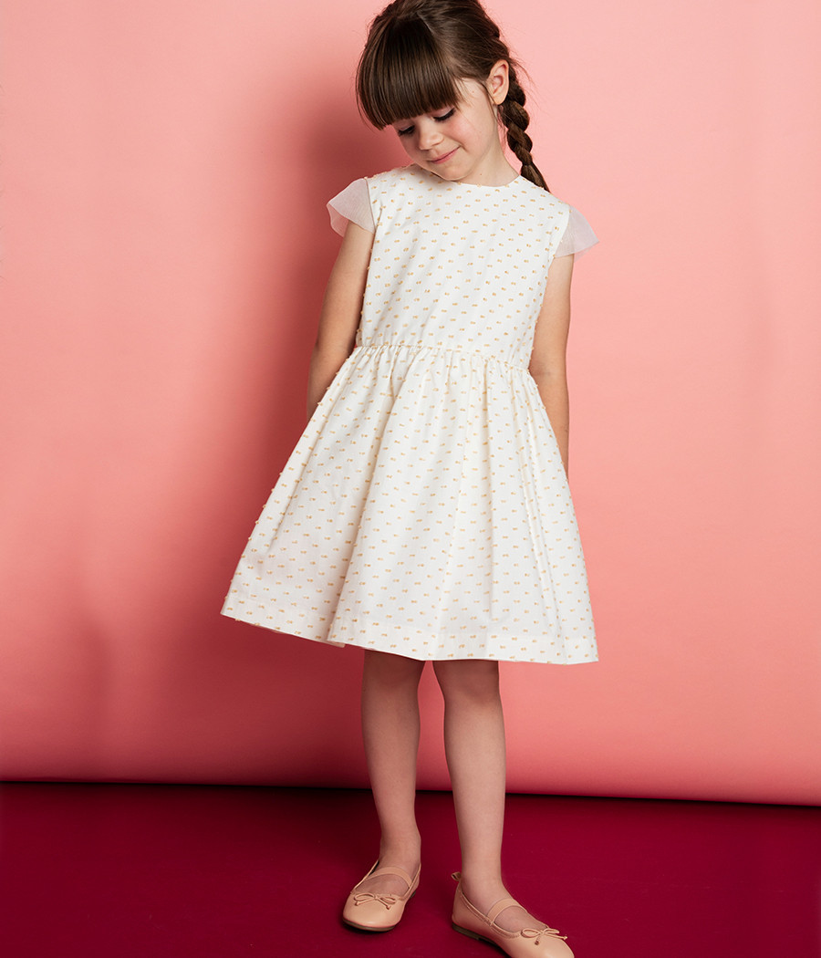 Sukienka dla dziewczynki na wyjątkowe okazje z kokardą - minimi