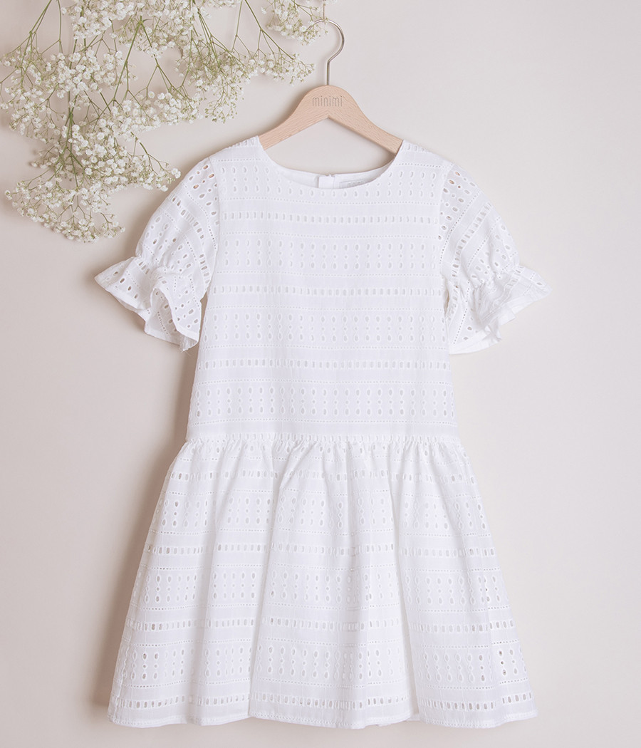 Sukienka bawełniana dla dziewczynki na wyjątkowe okazje - minimi