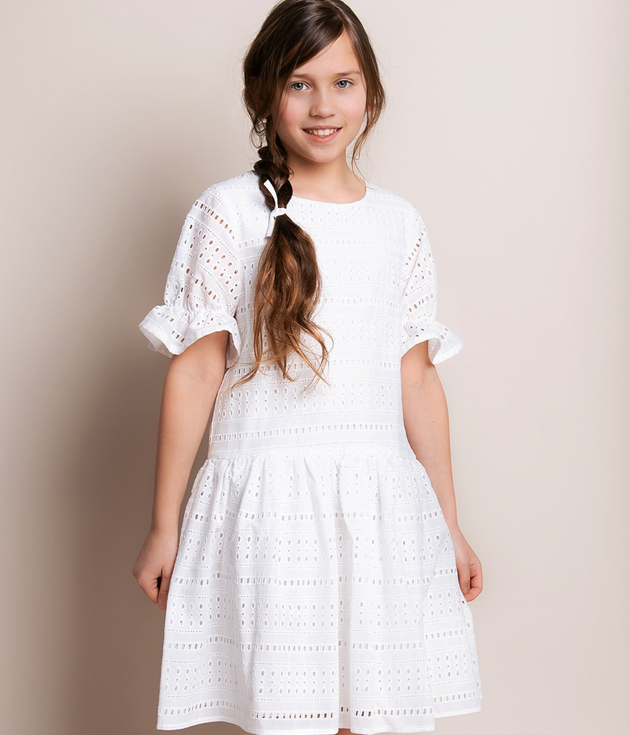 Sukienka bawełniana dla dziewczynki na wyjątkowe okazje - minimi