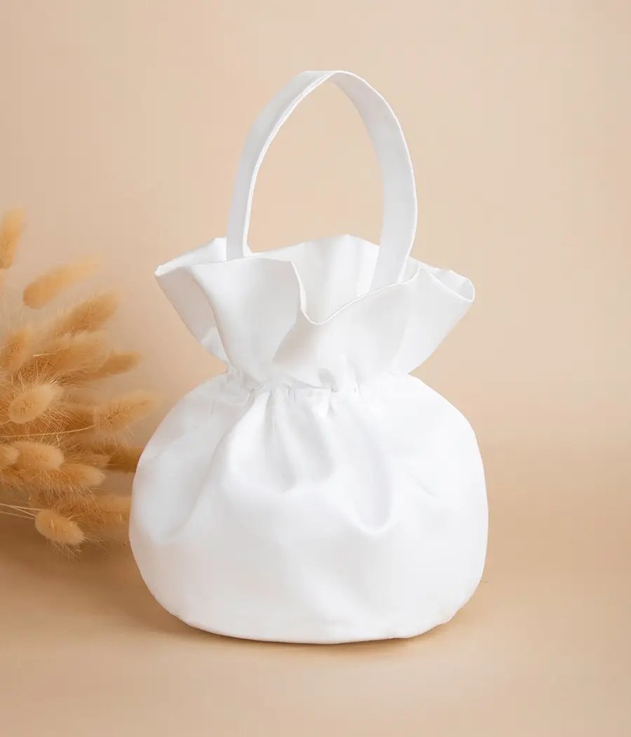 Torebka komunijna sakiewka satynowa dla dziewczynki - minimi