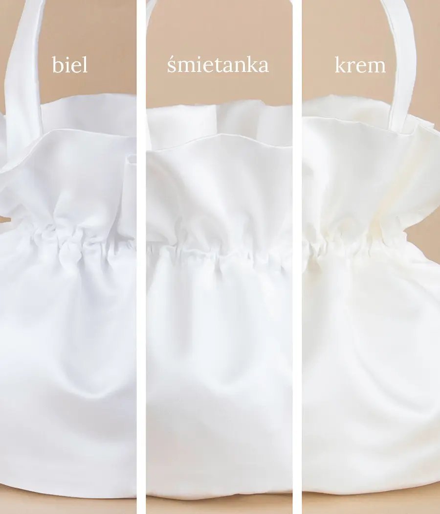 Torebka komunijna sakiewka satynowa dla dziewczynki - minimi