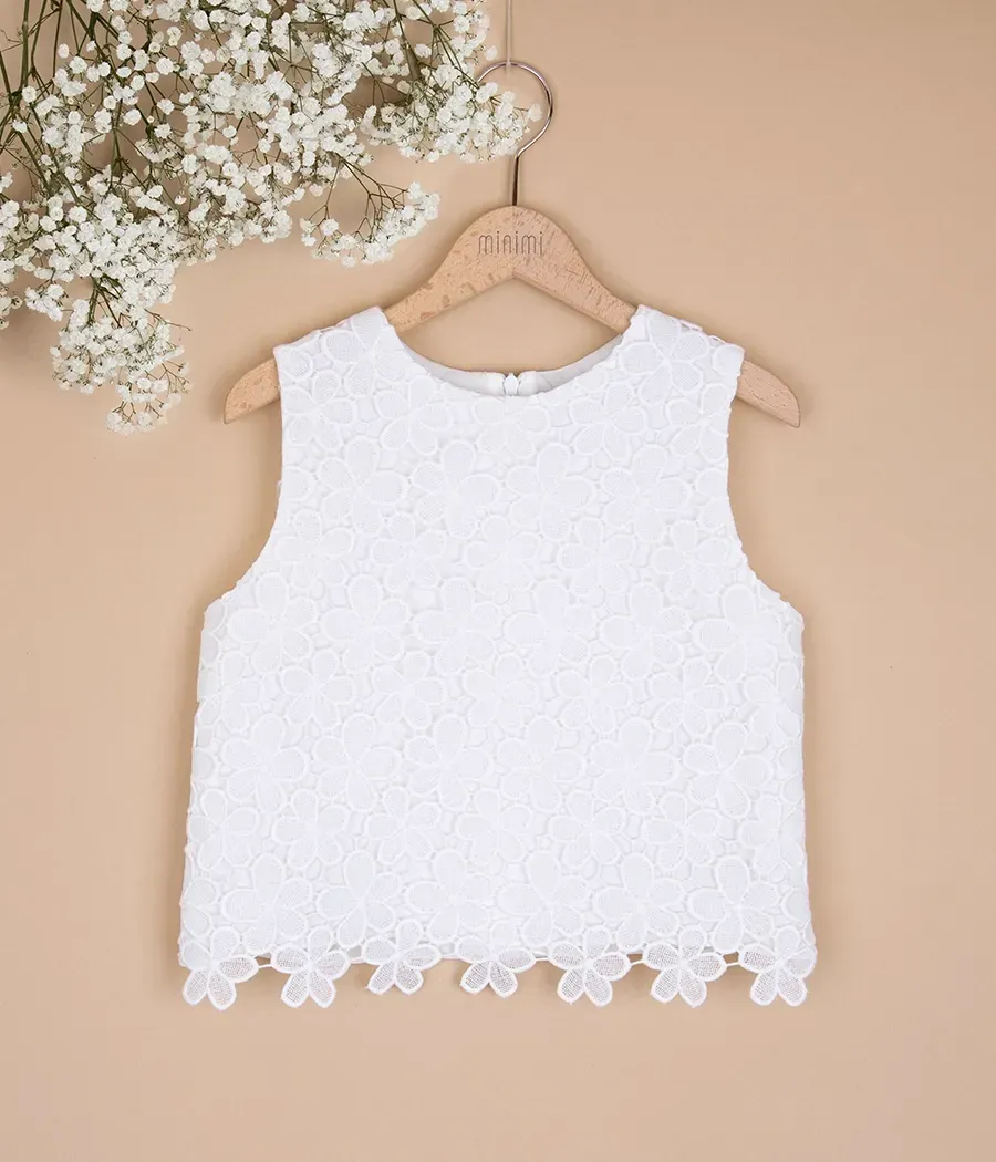 Elegancki komplet pokomunijny dla dziewczynki - minimi