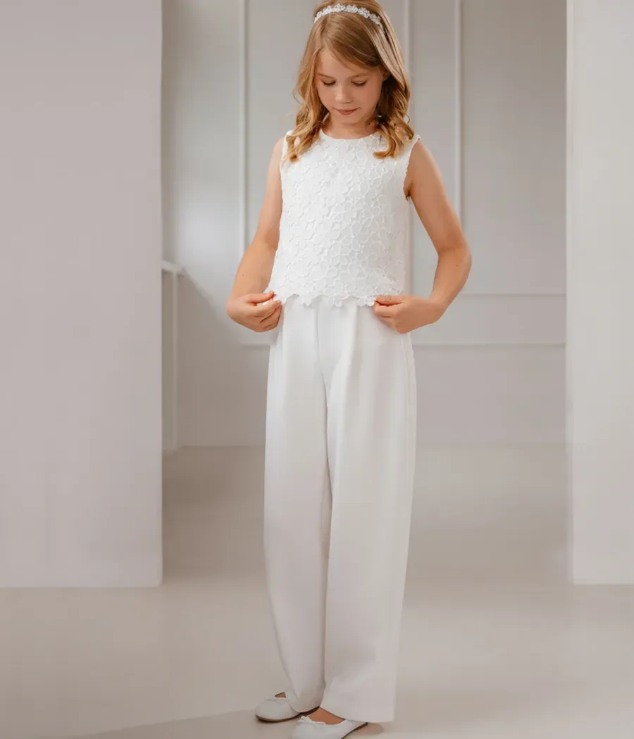 Elegancki komplet pokomunijny dla dziewczynki - minimi