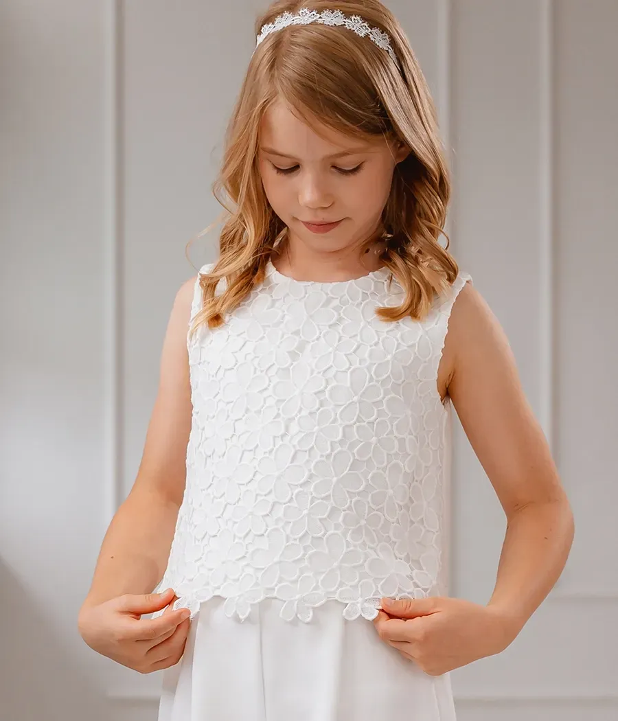 Elegancki komplet pokomunijny dla dziewczynki - minimi