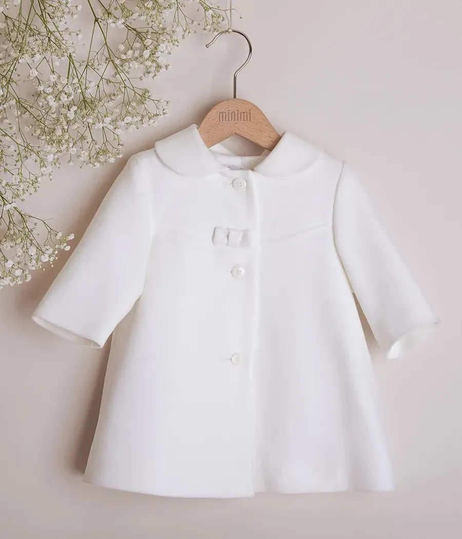 Płaszczyk do chrztu dla dziewczynki - minimi