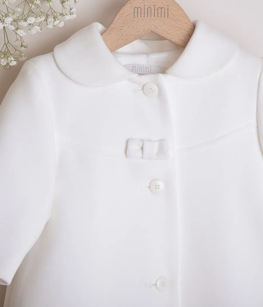 Płaszczyk do chrztu dla dziewczynki - minimi