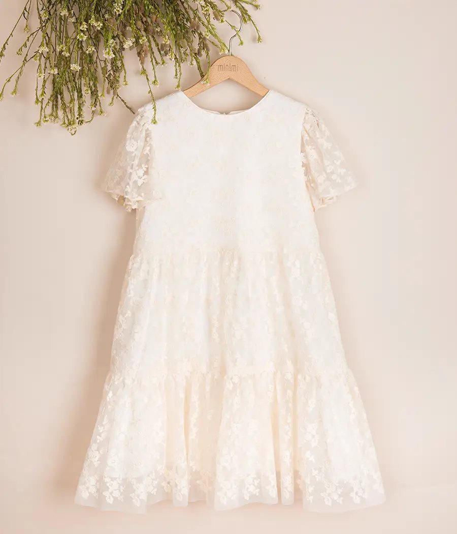 Sukienka koronkowa dla dziewczynki na wyjątkowe okazje - minimi