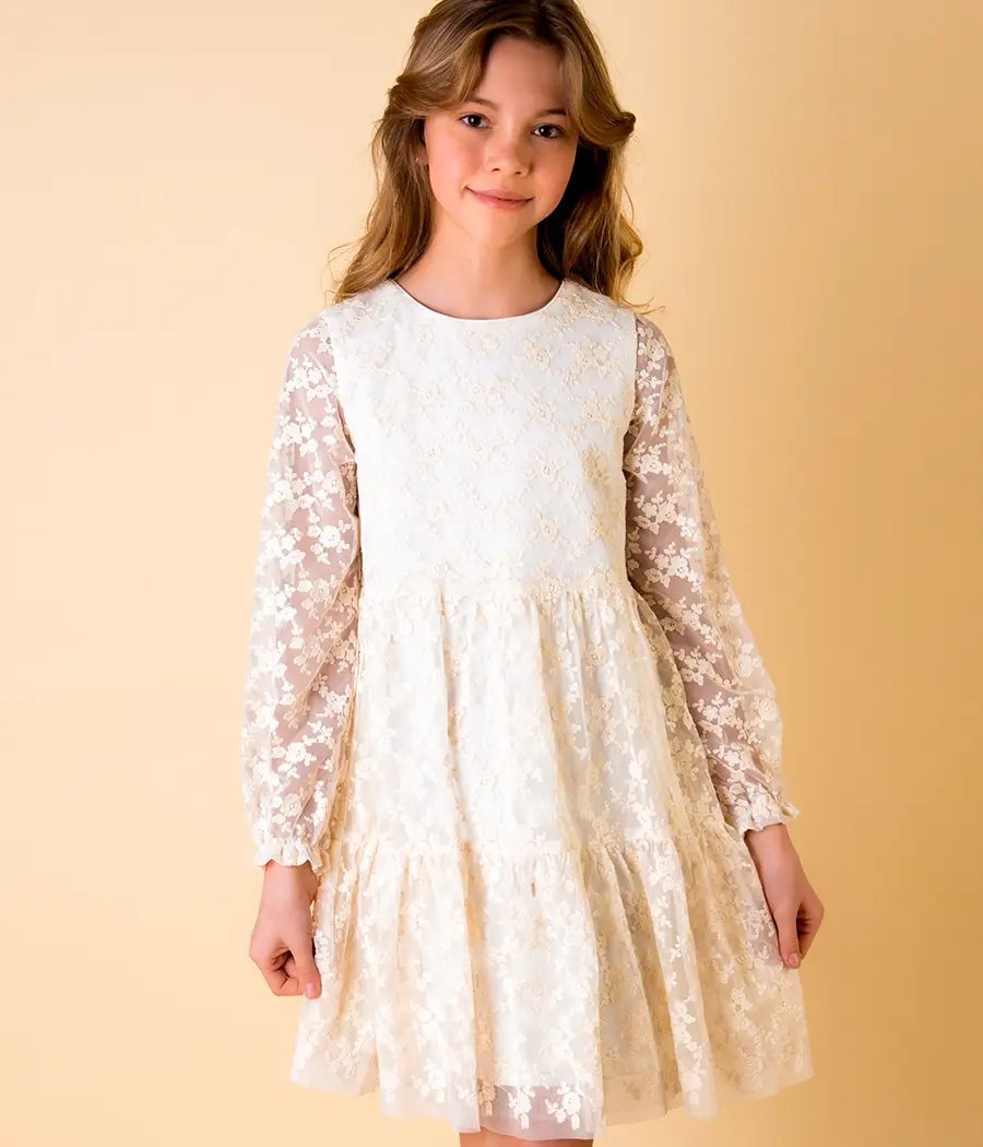 Sukienka koronkowa dla dziewczynki na wyjątkowe okazje - minimi