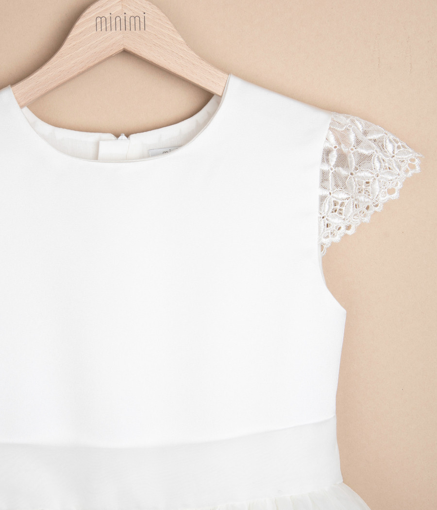 Sukienka kremowa dla dziewczynki Nina - minimi