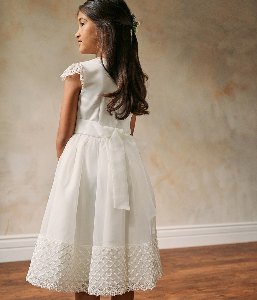 Sukienka kremowa dla dziewczynki Nina - minimi