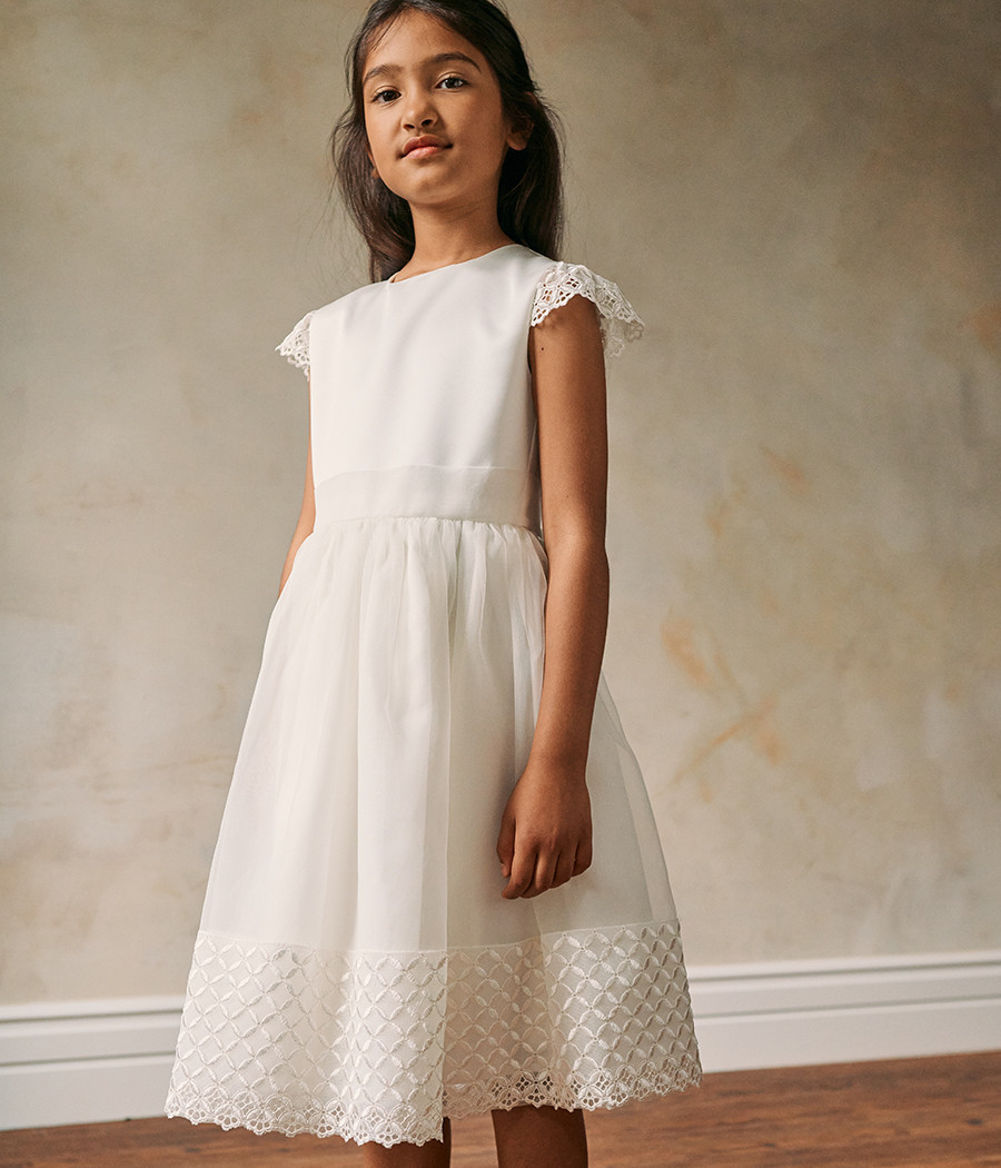 Sukienka kremowa dla dziewczynki Nina - minimi