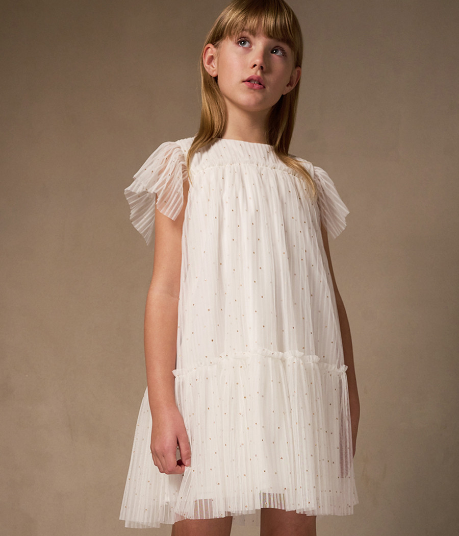 Sukienka plisowana dla dziewczynki na wyjątkowe okazje - minimi