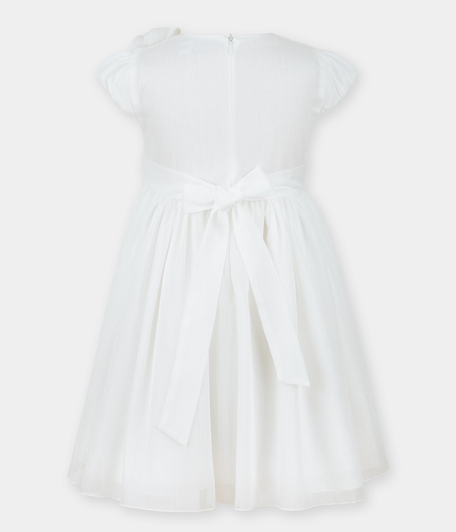 Sukienka z błyszczącej żorżety dla dziewczynki - minimi