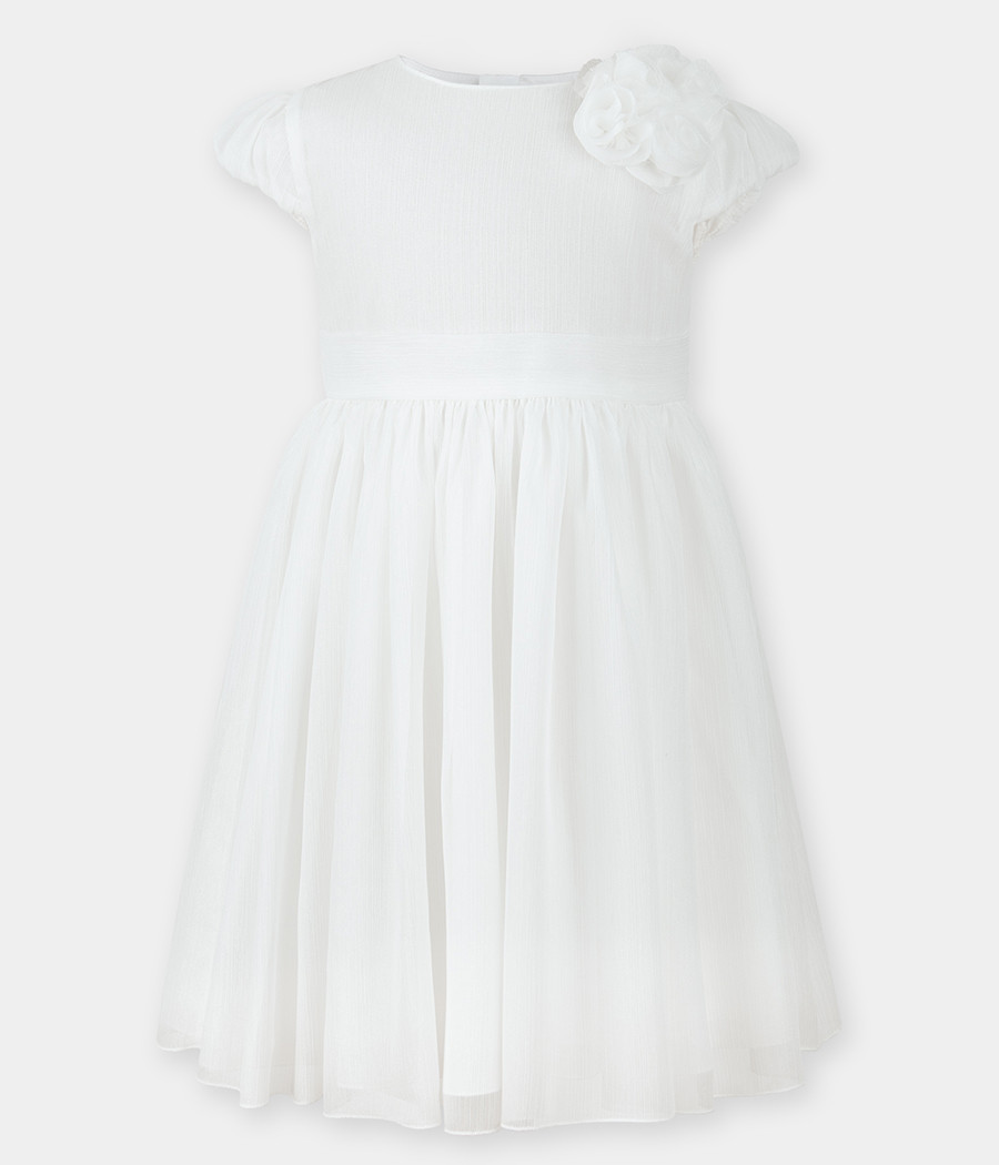 Sukienka z błyszczącej żorżety dla dziewczynki - minimi