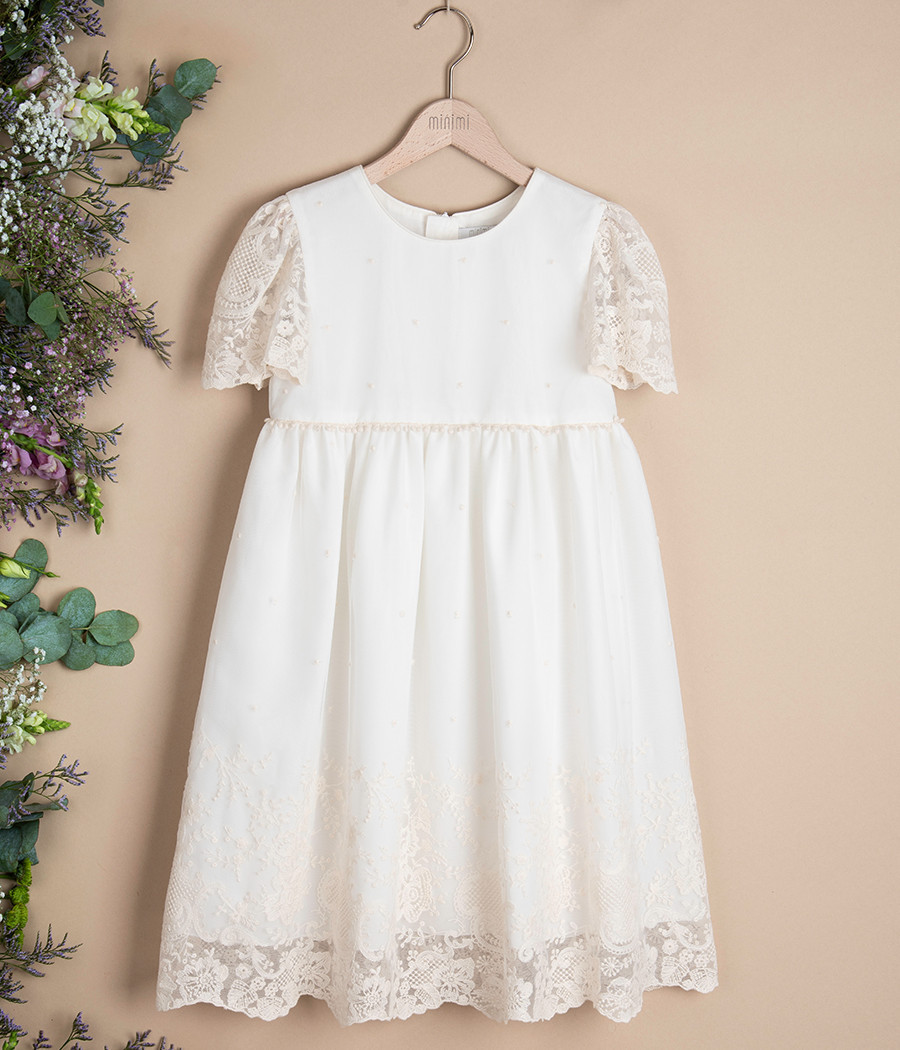 Sukienka koronkowa dla dziewczynki na wyjątkowe okazje - minimi