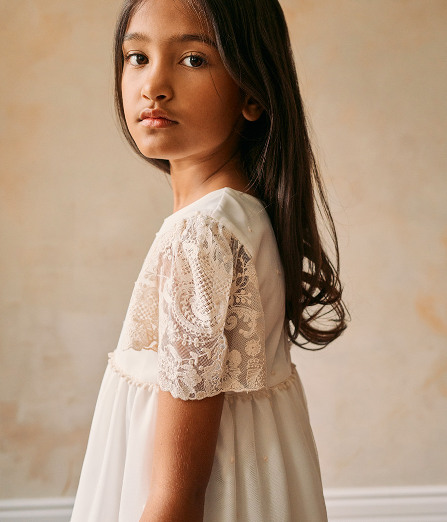 Sukienka koronkowa dla dziewczynki na wyjątkowe okazje - minimi