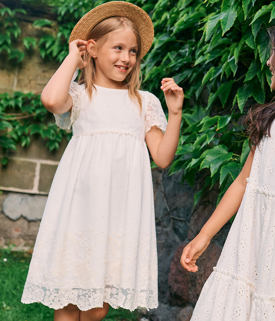 Sukienka koronkowa dla dziewczynki na wyjątkowe okazje - minimi