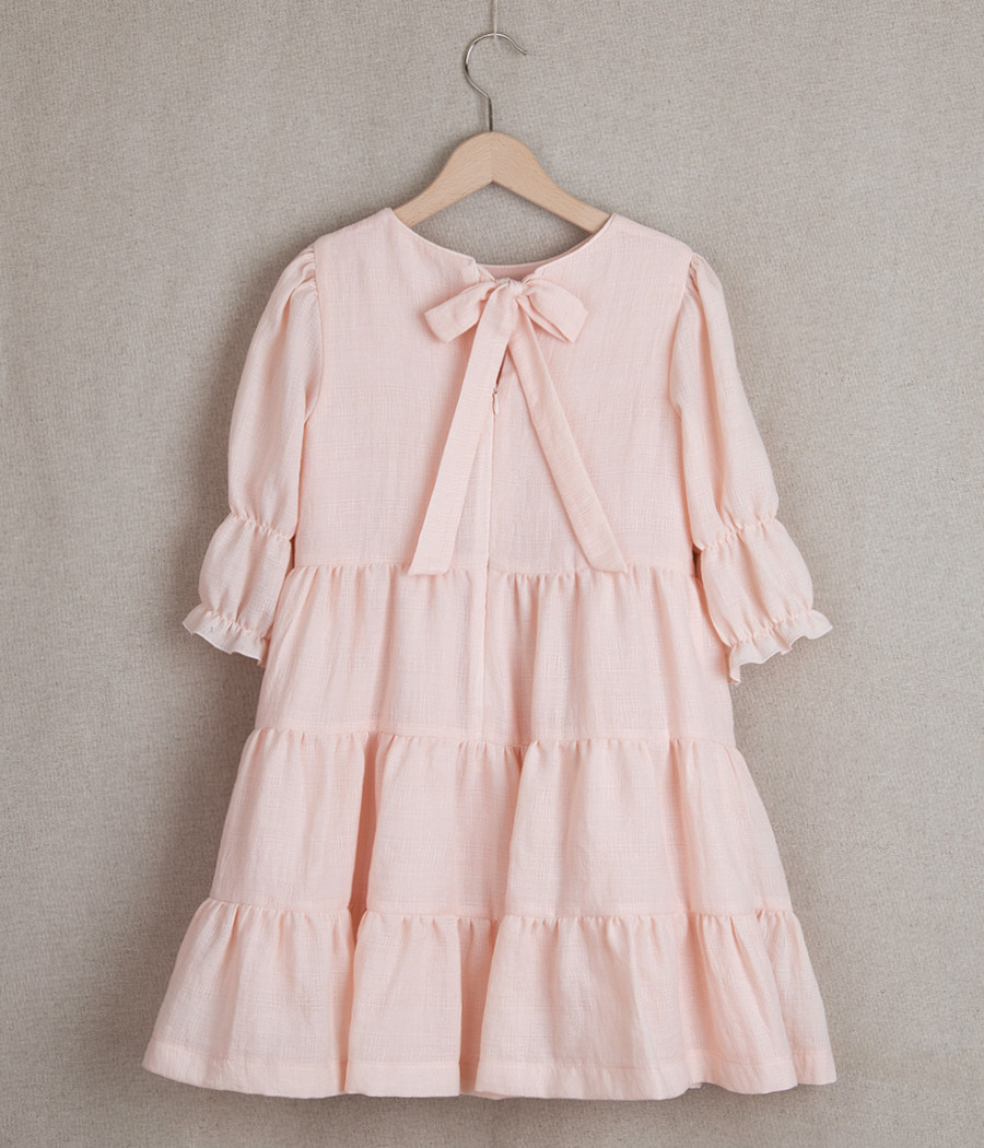 Sukienka na wyjątkowe okazje dla dziewczynki z falbankami - minimi