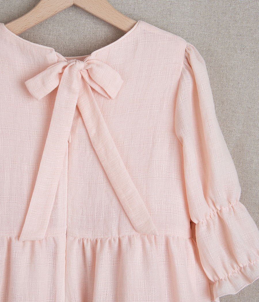 Sukienka na wyjątkowe okazje dla dziewczynki z falbankami - minimi