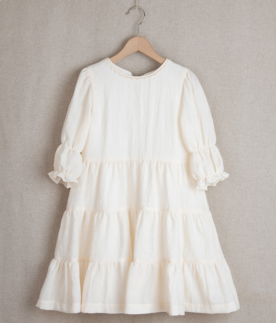 Sukienka na wyjątkowe okazje dla dziewczynki z falbankami - minimi