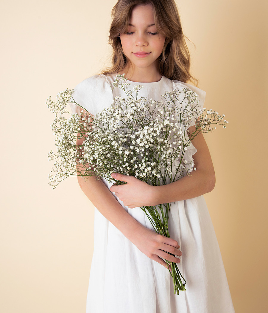 Subtelna sukienka dla dziewczynki na wyjątkowe okazje - minimi