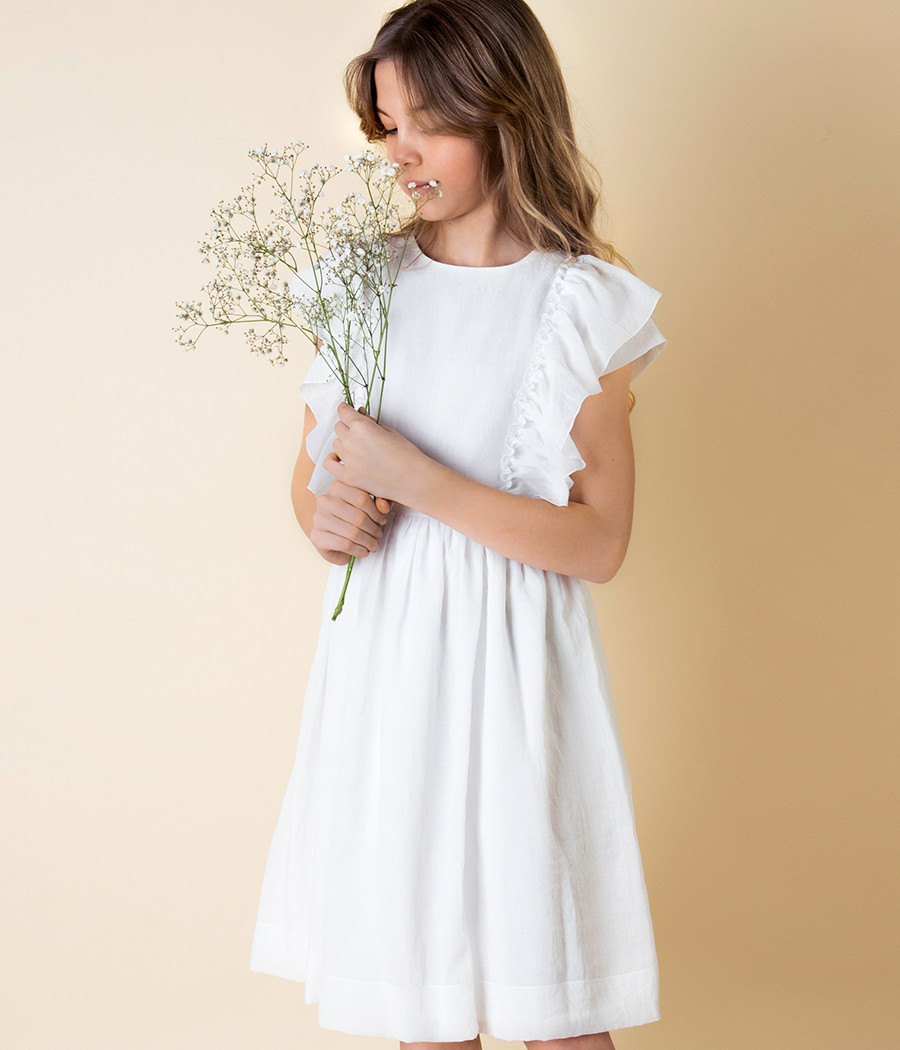 Subtelna sukienka dla dziewczynki na wyjątkowe okazje - minimi