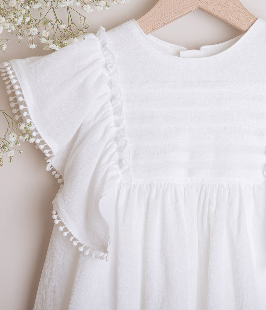 Sukienka bawełniana dla dziewczynki na wyjątkowe okazje - minimi