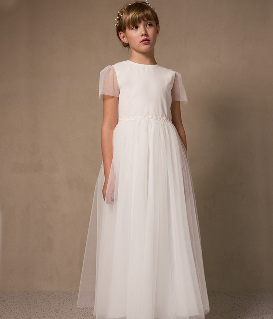 Sukienka do Komunii dla dziewczynki tiulowa Alicja - minimi