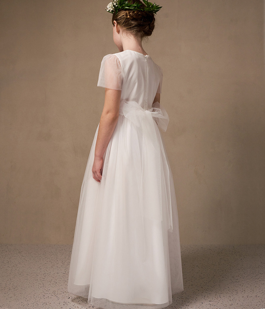 Sukienka komunijna klasyczna z tiulu Alicja - minimi