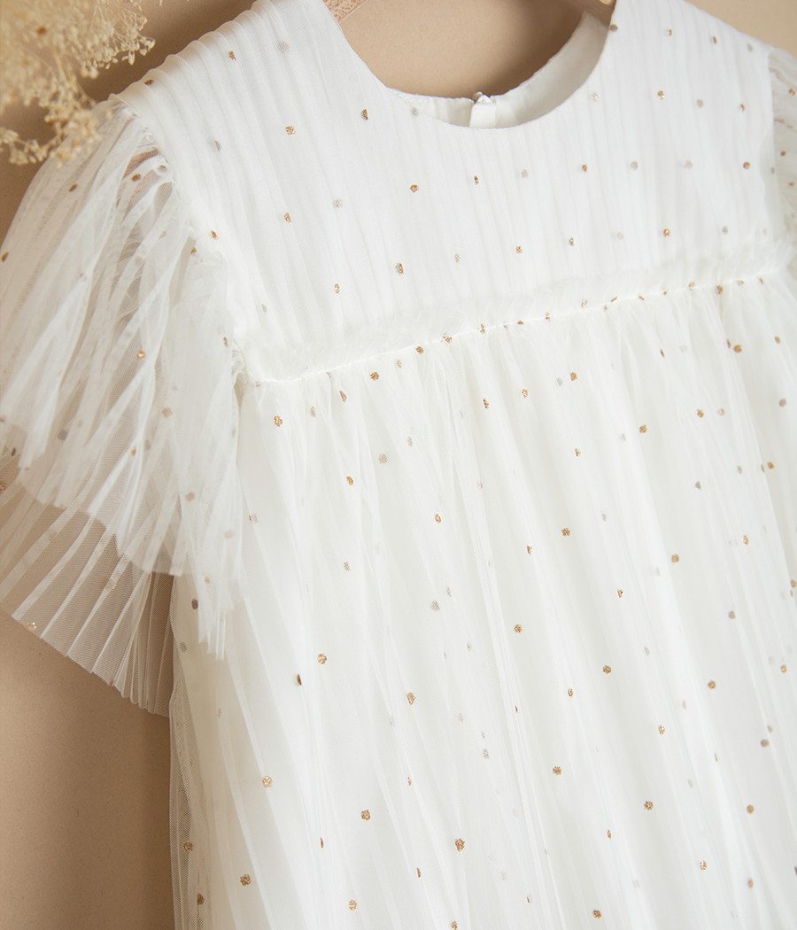 Sukienka plisowana dla dziewczynki na wyjątkowe okazje - minimi