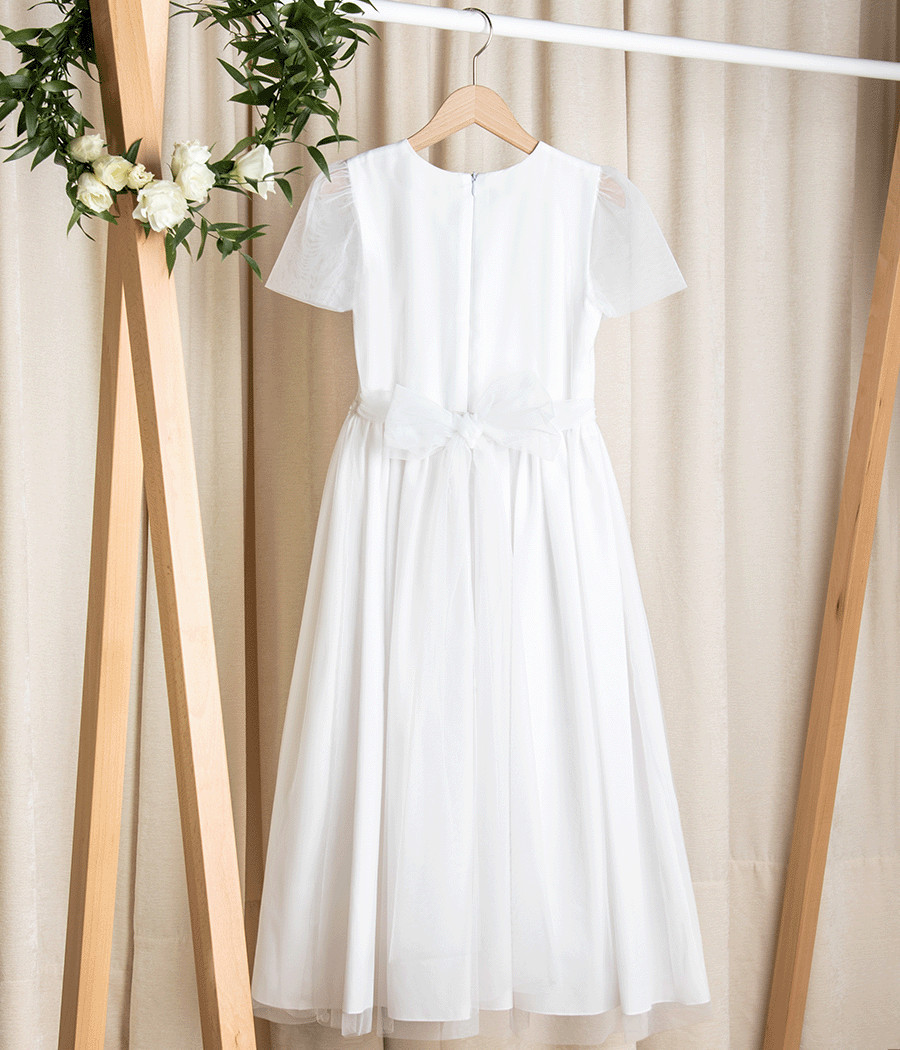 Sukienka komunijna klasyczna z tiulu Alicja - minimi