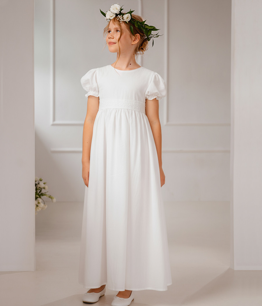 Naturalna sukienka komunijna Lila - minimi