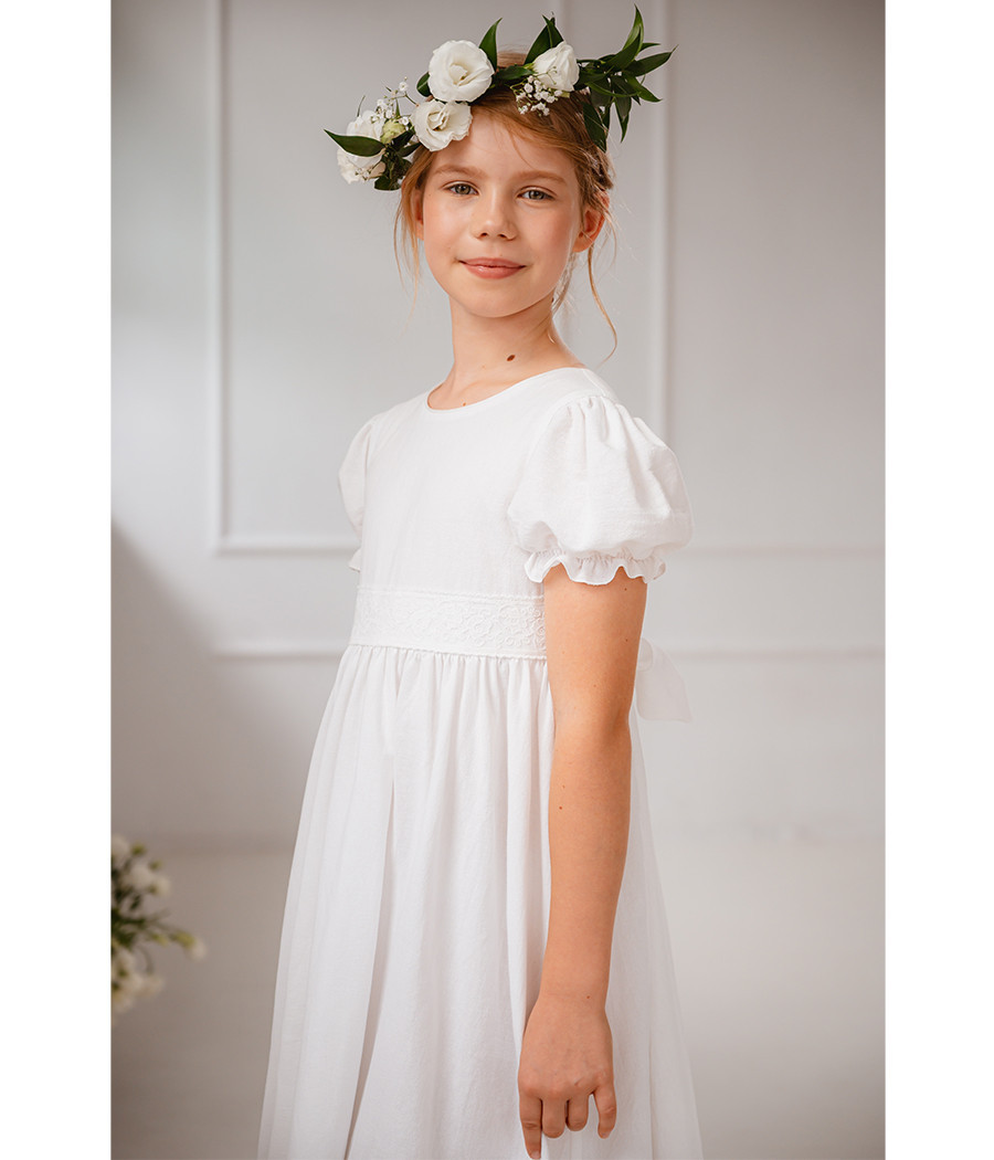 Naturalna sukienka komunijna Lila - minimi