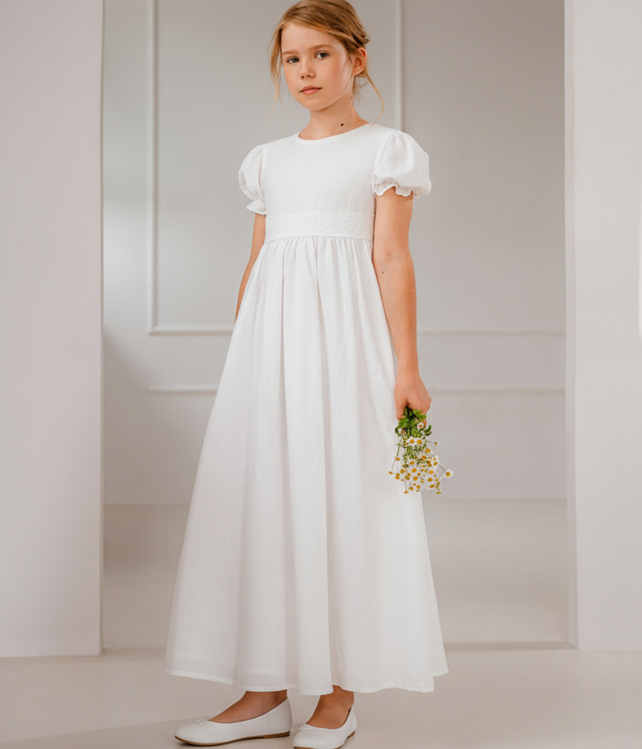 Naturalna sukienka komunijna Lila - minimi