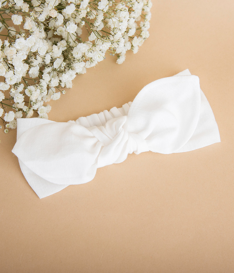 Bawełniana szeroka opaska dla dziewczynki - minimi