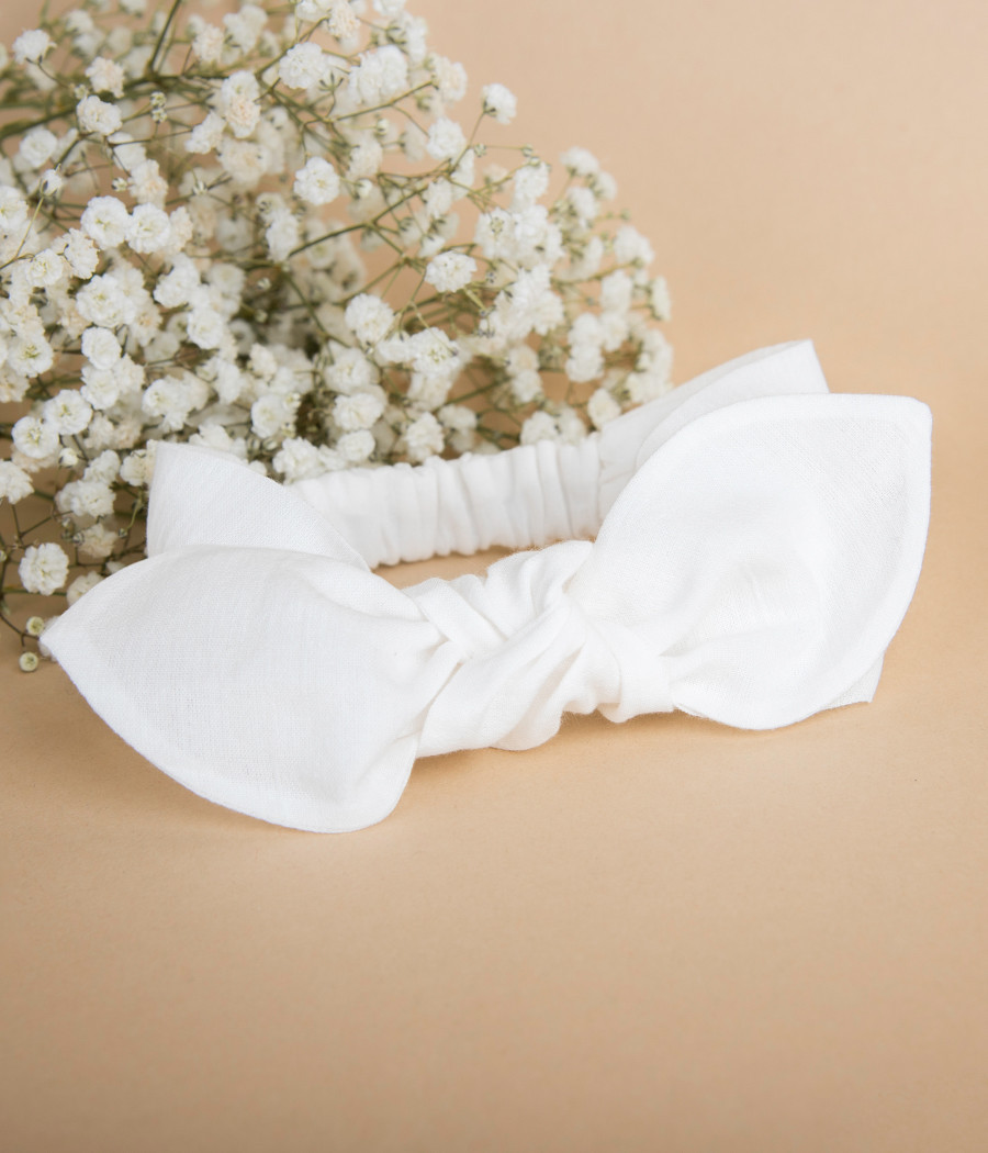 Bawełniana szeroka opaska dla dziewczynki - minimi