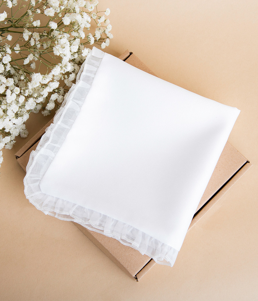 Satynowa klasyczna szatka do chrztu - minimi