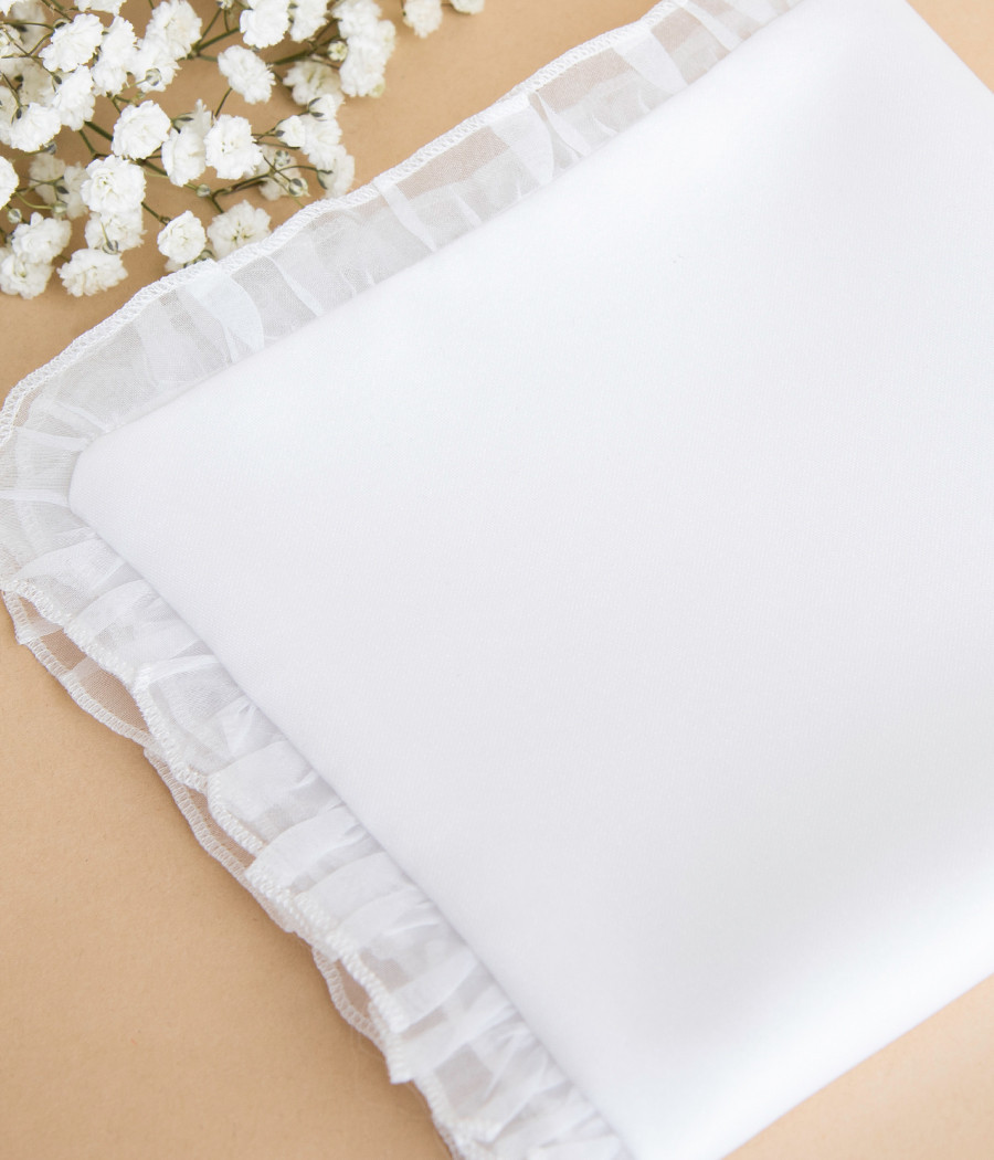 Satynowa szatka i profitka do chrztu - minimi