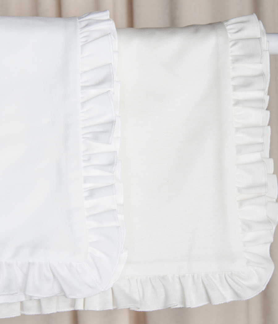 Kocyk otulacz niemowlęcy bawełniany do chrztu - minimi