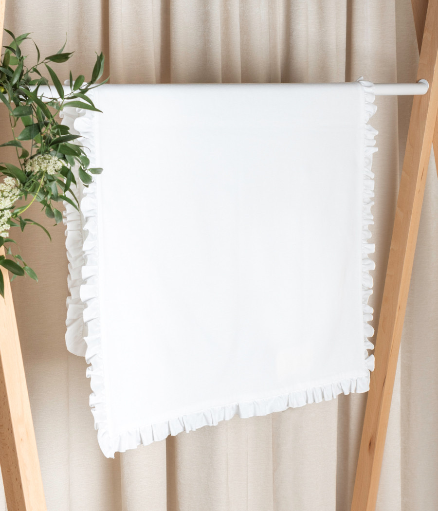 Kocyk otulacz niemowlęcy bawełniany do chrztu - minimi