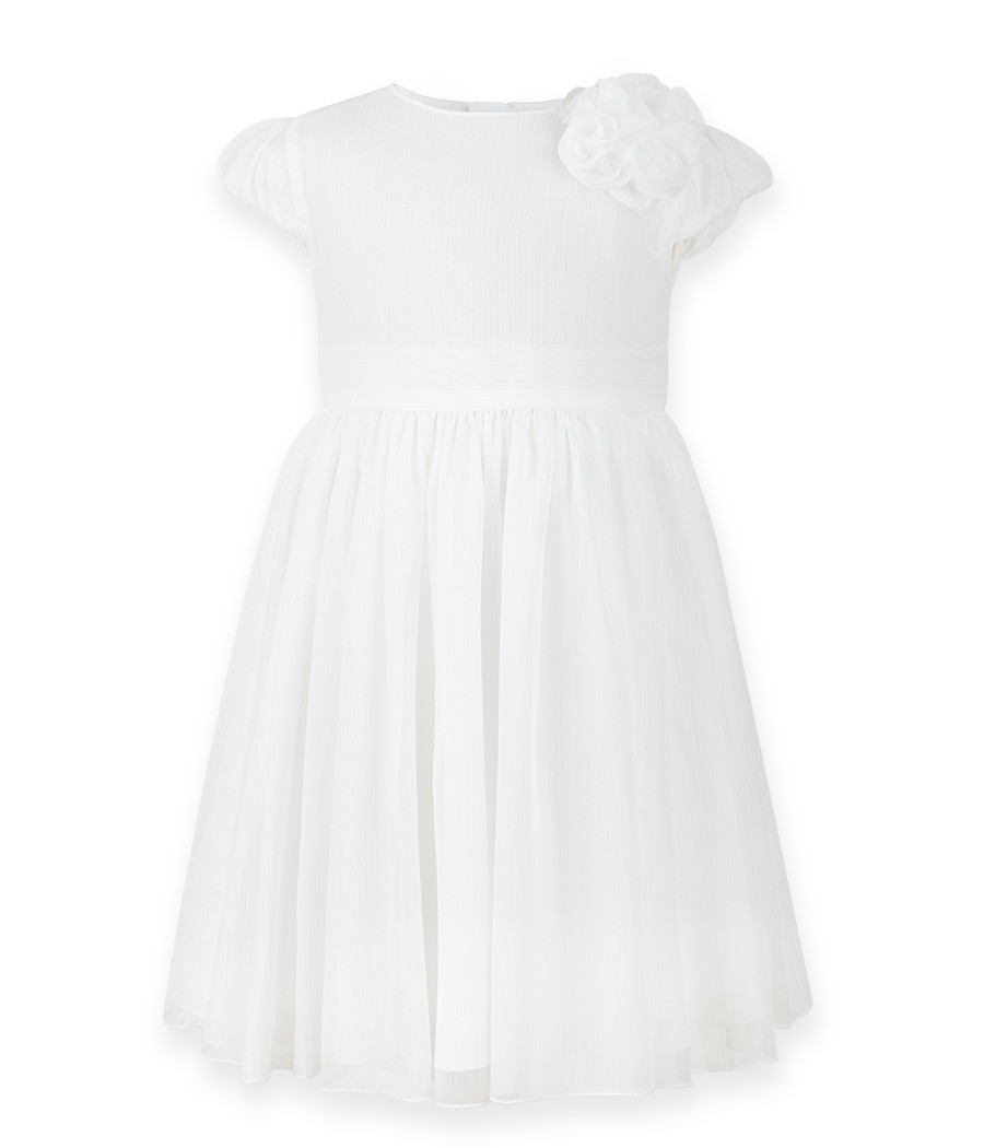 Sukienka z błyszczącej żorżety dla dziewczynki - minimi