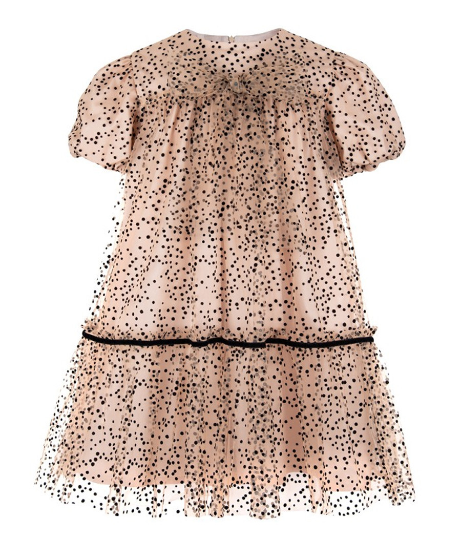 Sukienka tiulowa w czarne groszki dla dziewczynki - minimi